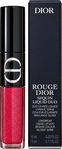 Rouge Dior Sequin Liquid Duo con la sua scatola